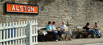 Alston Station sign photo by John Burrows Photography