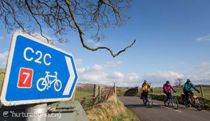 Cyclists near Hartside photo by Tony West courtesy of the Cumbria Photo Library