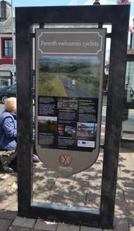 'Penrith welcomes cyclists' sign