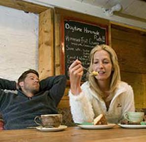 Couple in a Cafe pgoto by Tony West courtesy fo the Cumbria Photo Library