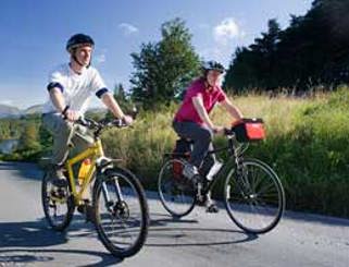 Cyclists photo by Ben Barden courtesy of the Cumbria Photo Library