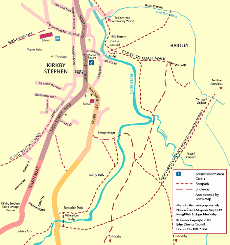 Map of Kirkby Stephen