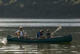 Canoeists photo by Tony West courtesy of the Nurture Eden Photo Library