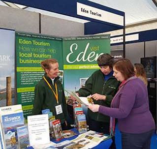 Eden Tourism attending a trade show