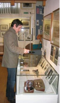 Actor Paul McGann who played ‘The Monocled Mutineer’ in the BBC TV series, looks at the Toplis display at Penrith and Eden Museum
