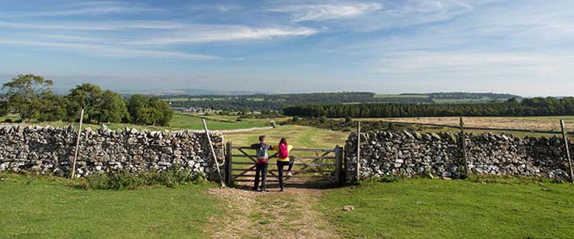 Walkers looking towards Lowther photo courtesy of the Nurture Eden Photo library