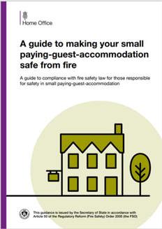 Fire Safety regulations cover