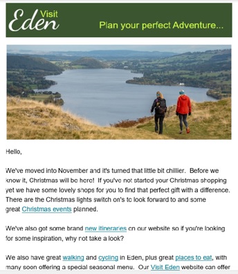 Visitor e-newsletter November 2025