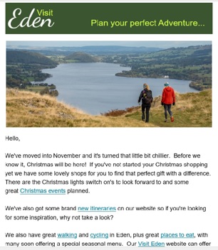 Visitor e-newsletter November 2025