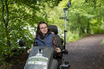 Mobility scooter photo courtesy of the Cumbria Photo Library
