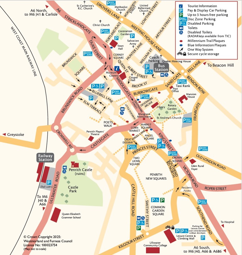 Penrith Town map